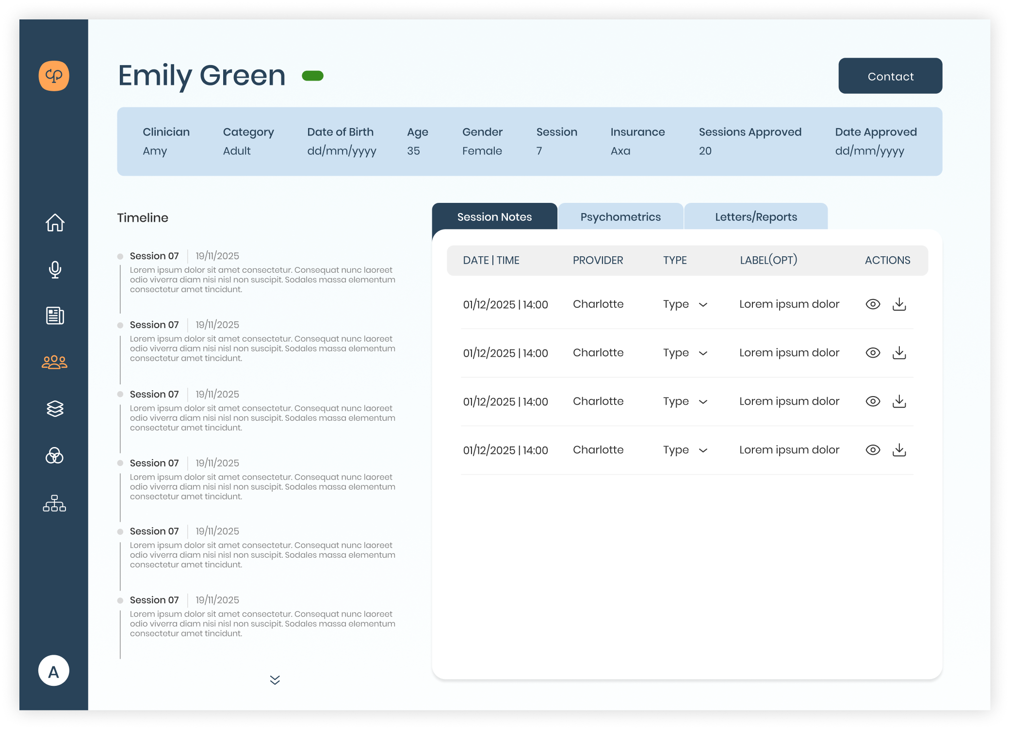 Client Page